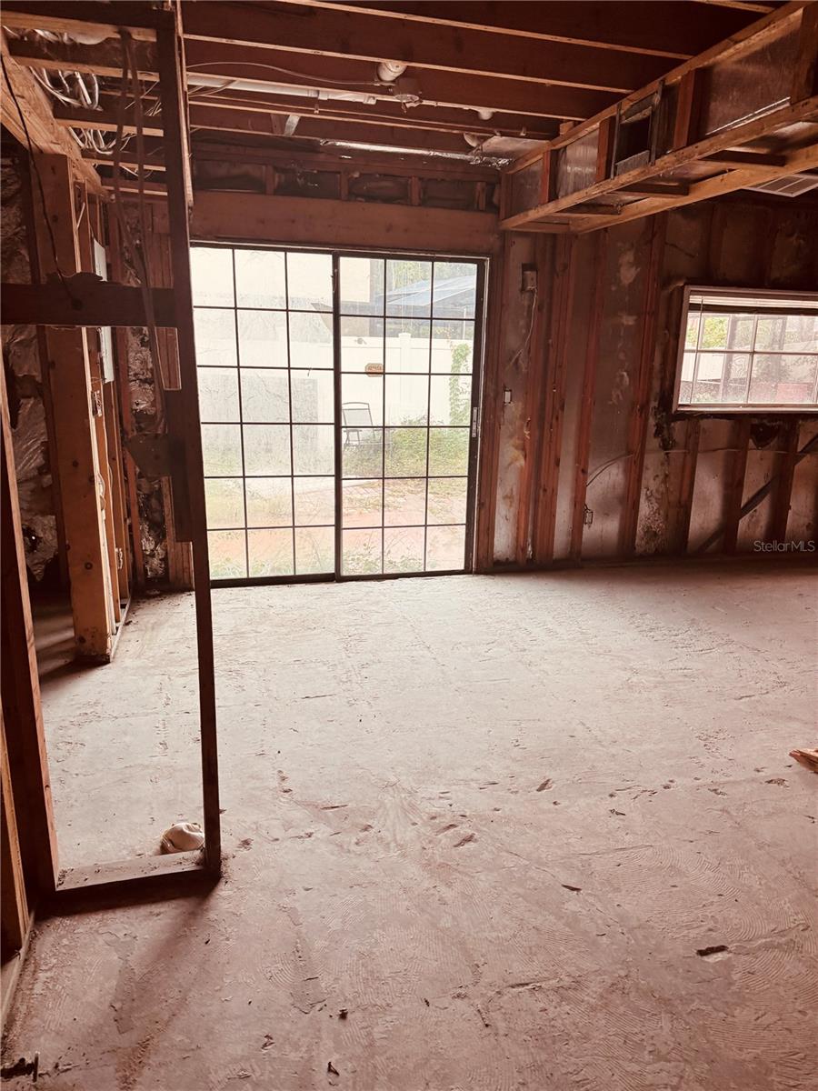 Kitchen Sliding glass doors