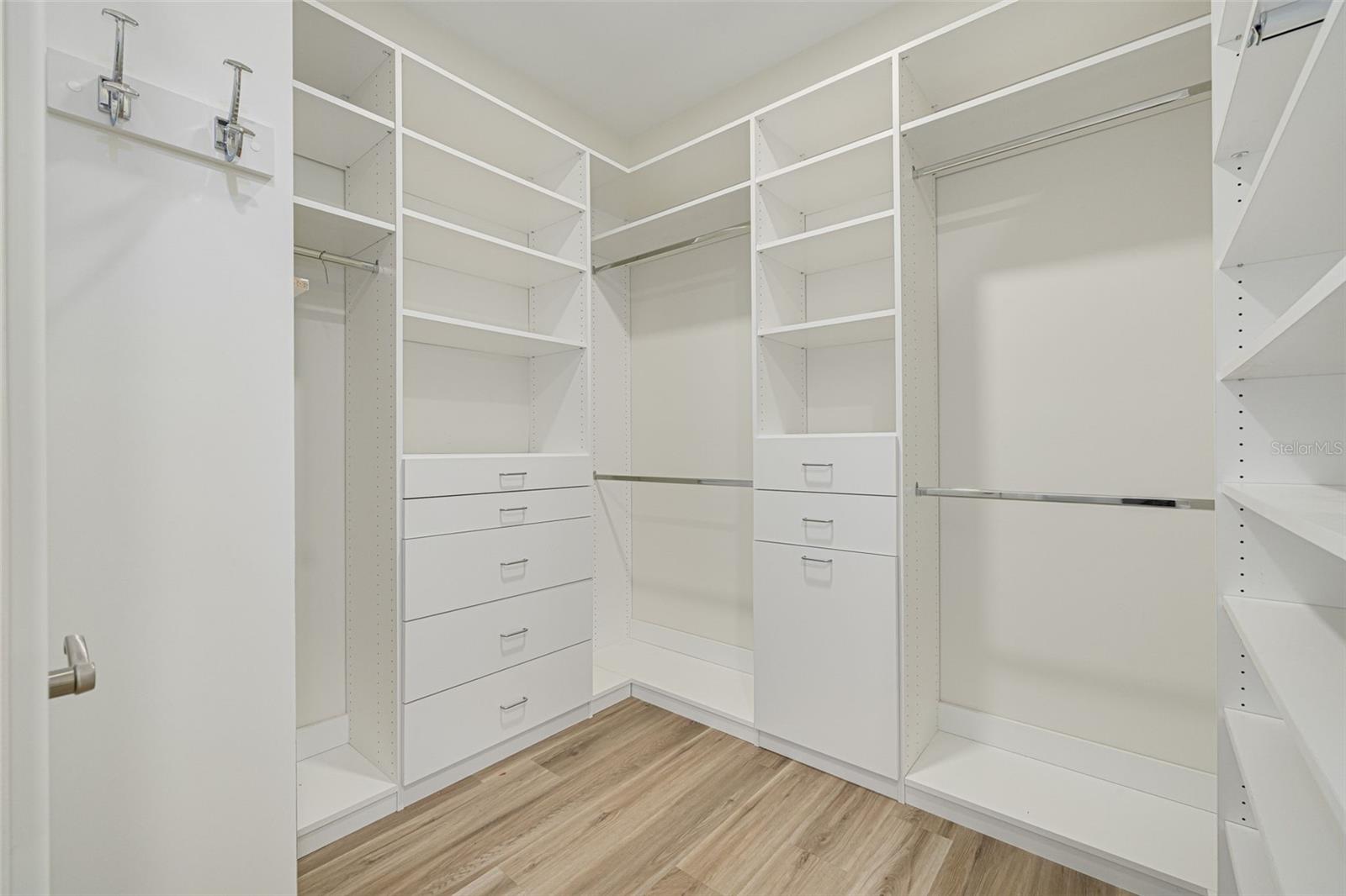 Primary closet