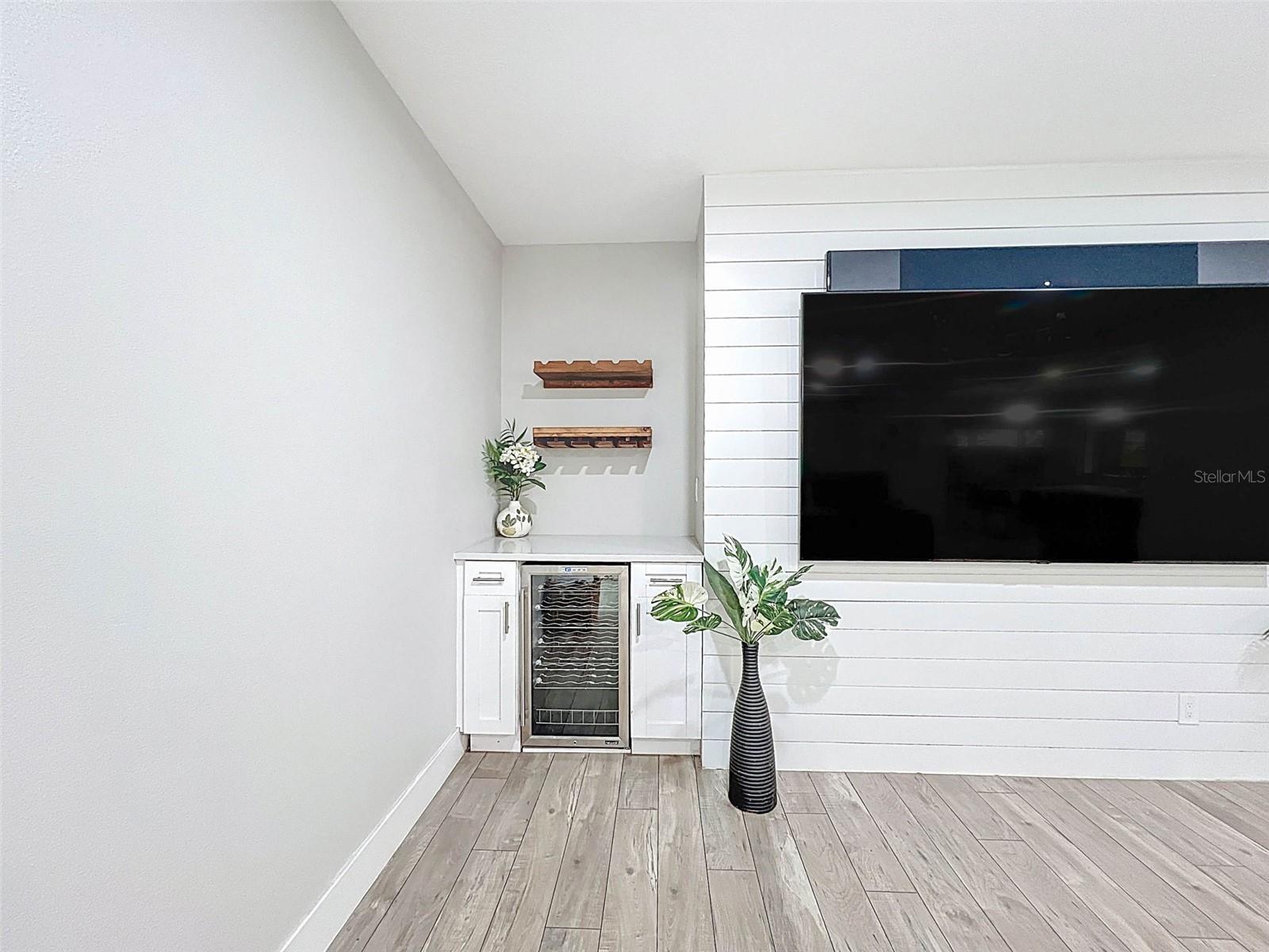 Dry Bar with Wine Fridge