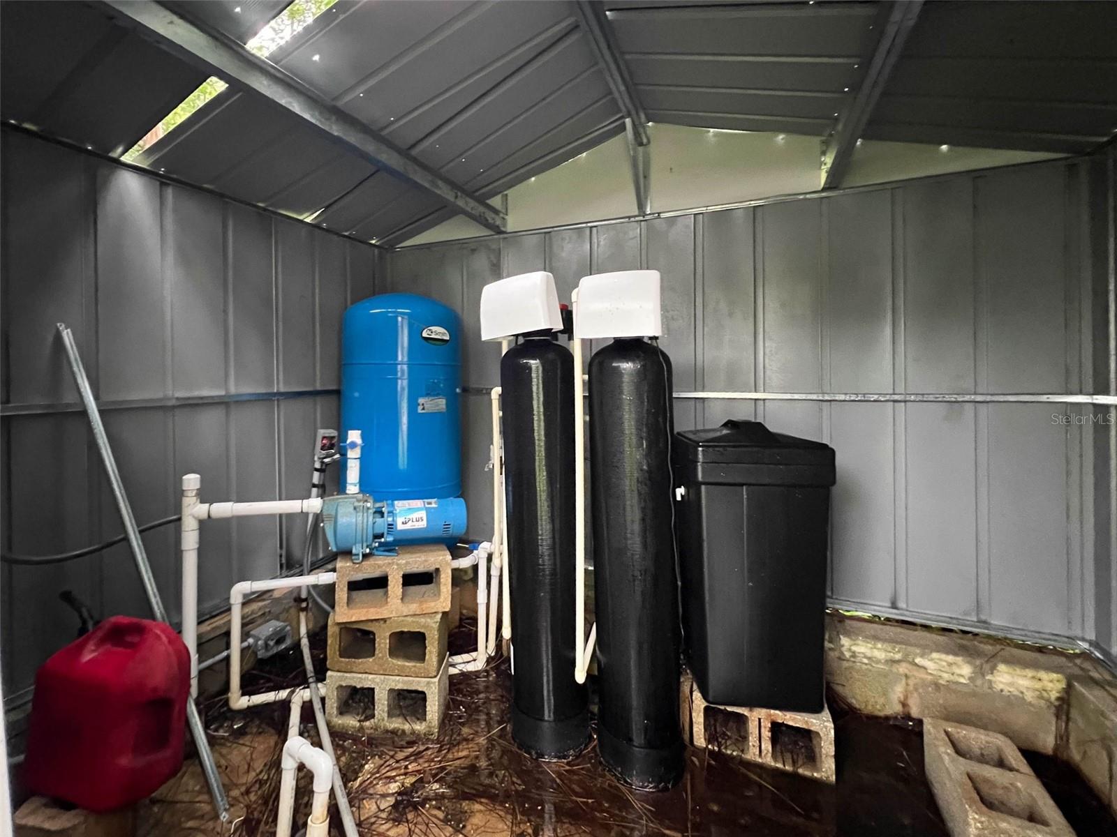 2025 Well system including water purification and water softener and pump house