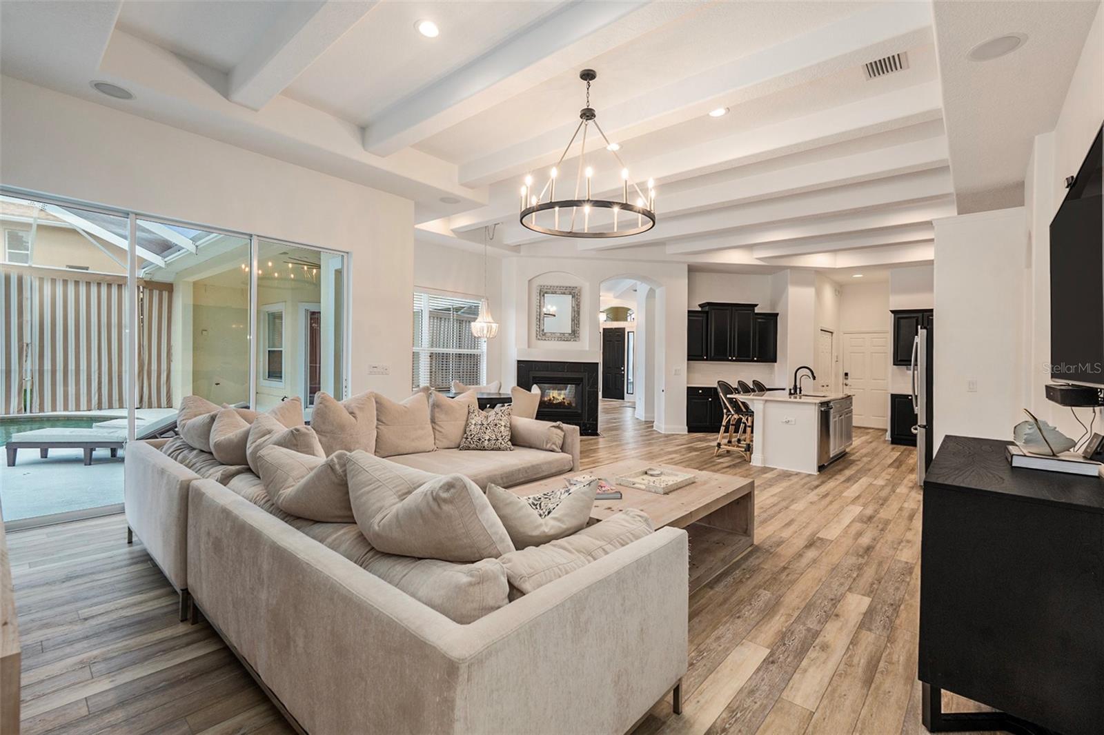 Family Room with Another View of the Pool