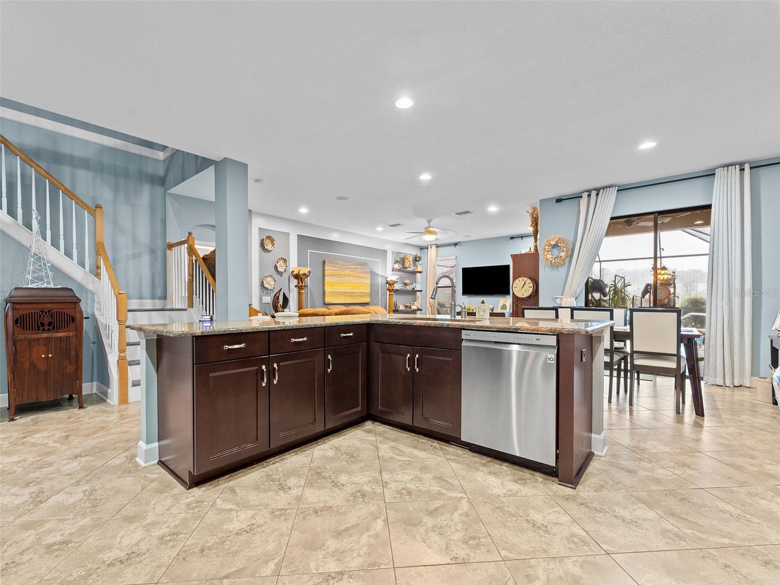 Stainless steel appliances, new dishwasher and refrigerator and 2022