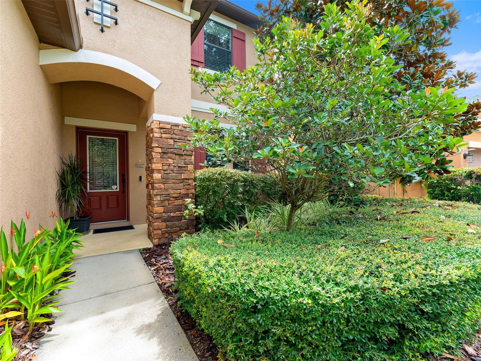Inviting front door entry