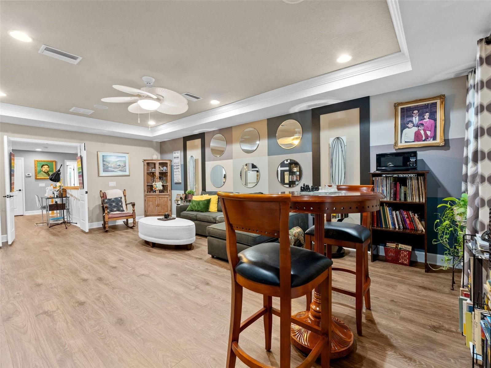 Flex Space #2 - Tray ceilings and custom drapery