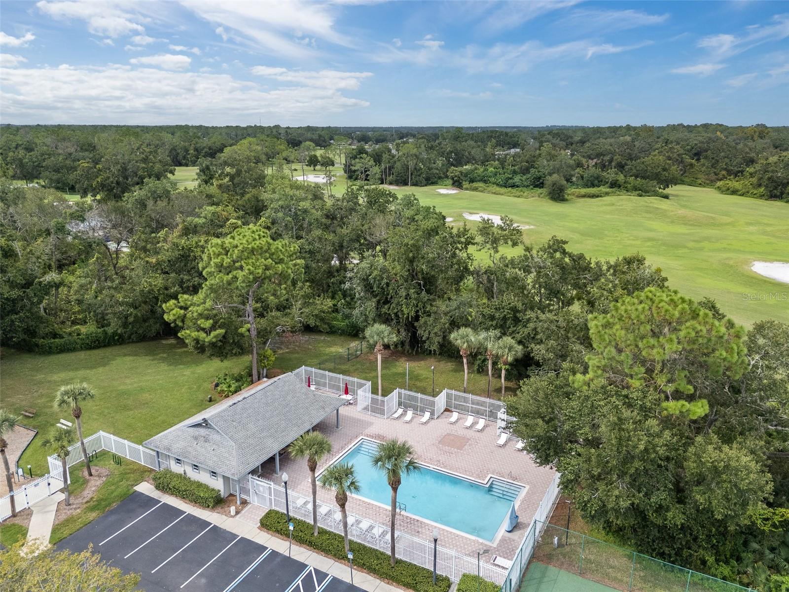 Community pool and clubhouse