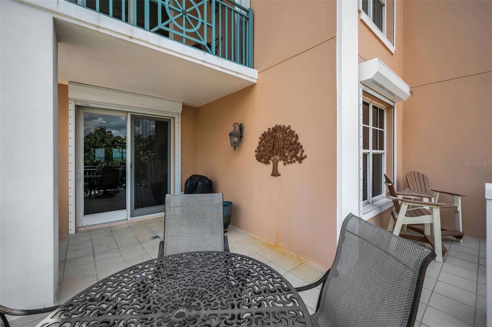 There is also a covered area if you want to step outside and grill.