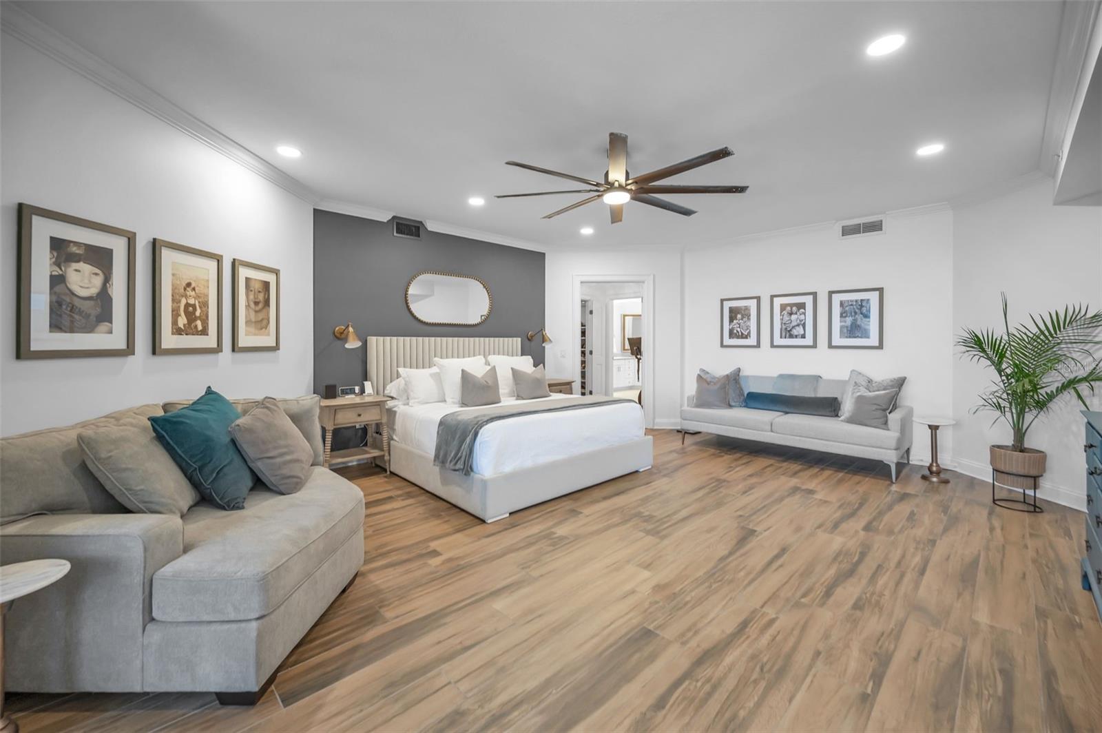 Primary Suite 1 - On to the spacious primary bedroom provides a quiet space to reset.
