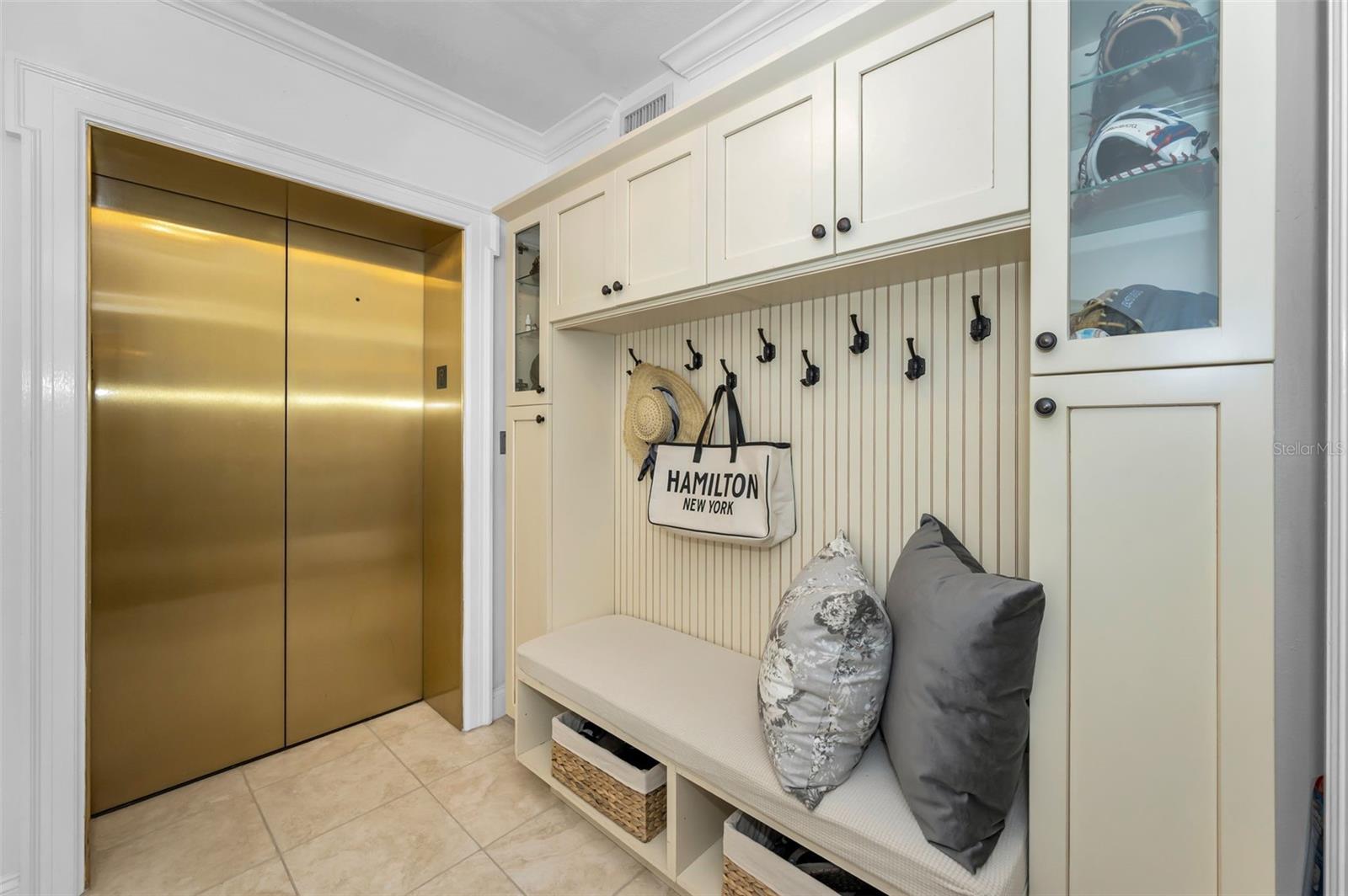 Your private access enters through your landing area.