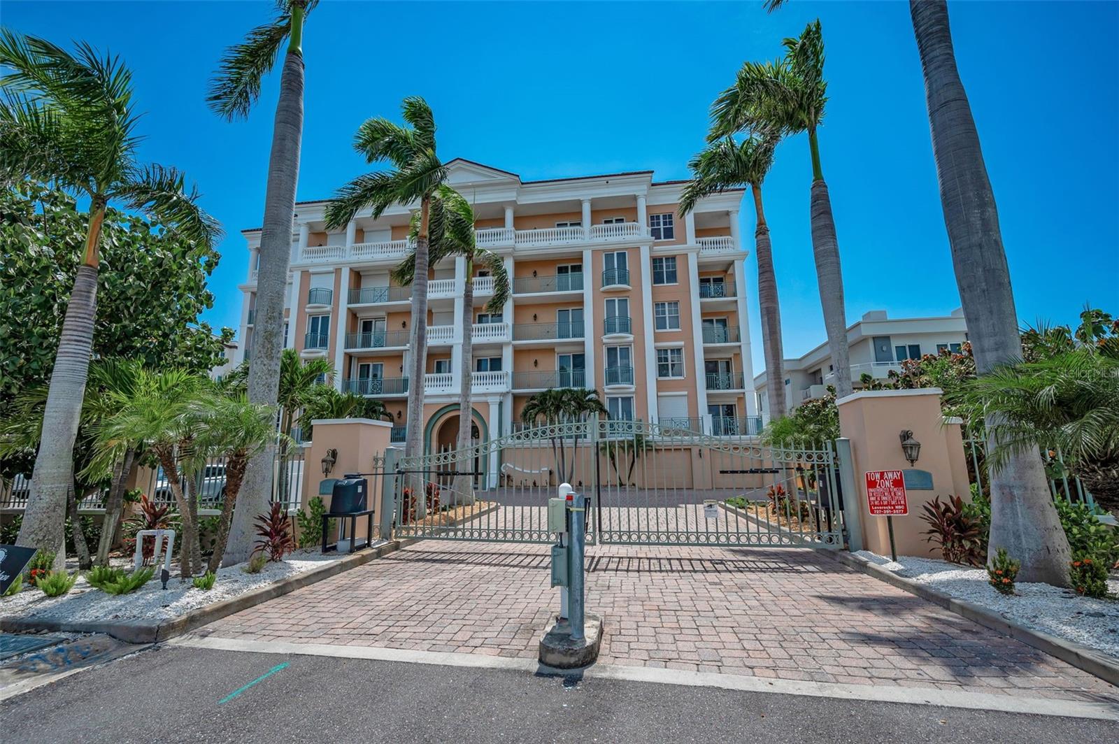 Vittoria - exclusive community with gated access. Set back from Gulf Boulevard for a quiet, peaceful setting.