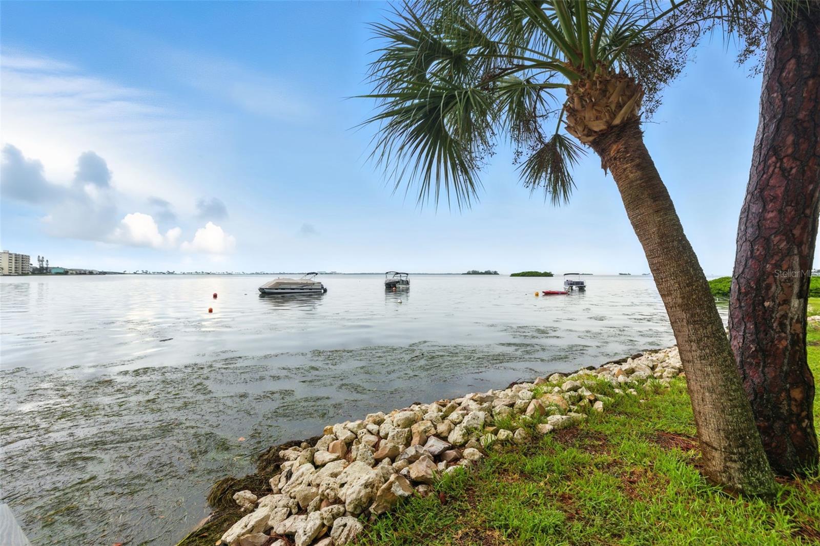 Waterfront views of sunsets and quaint beach at low tide
