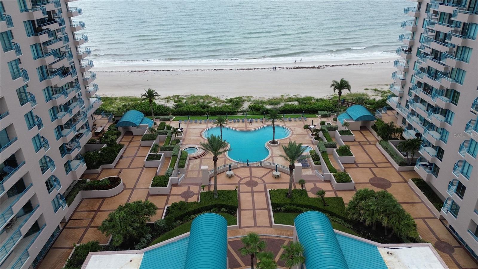 The "Mickey" pool, one of 3 heated pools on site, along with a kiddie pool and hot tub!