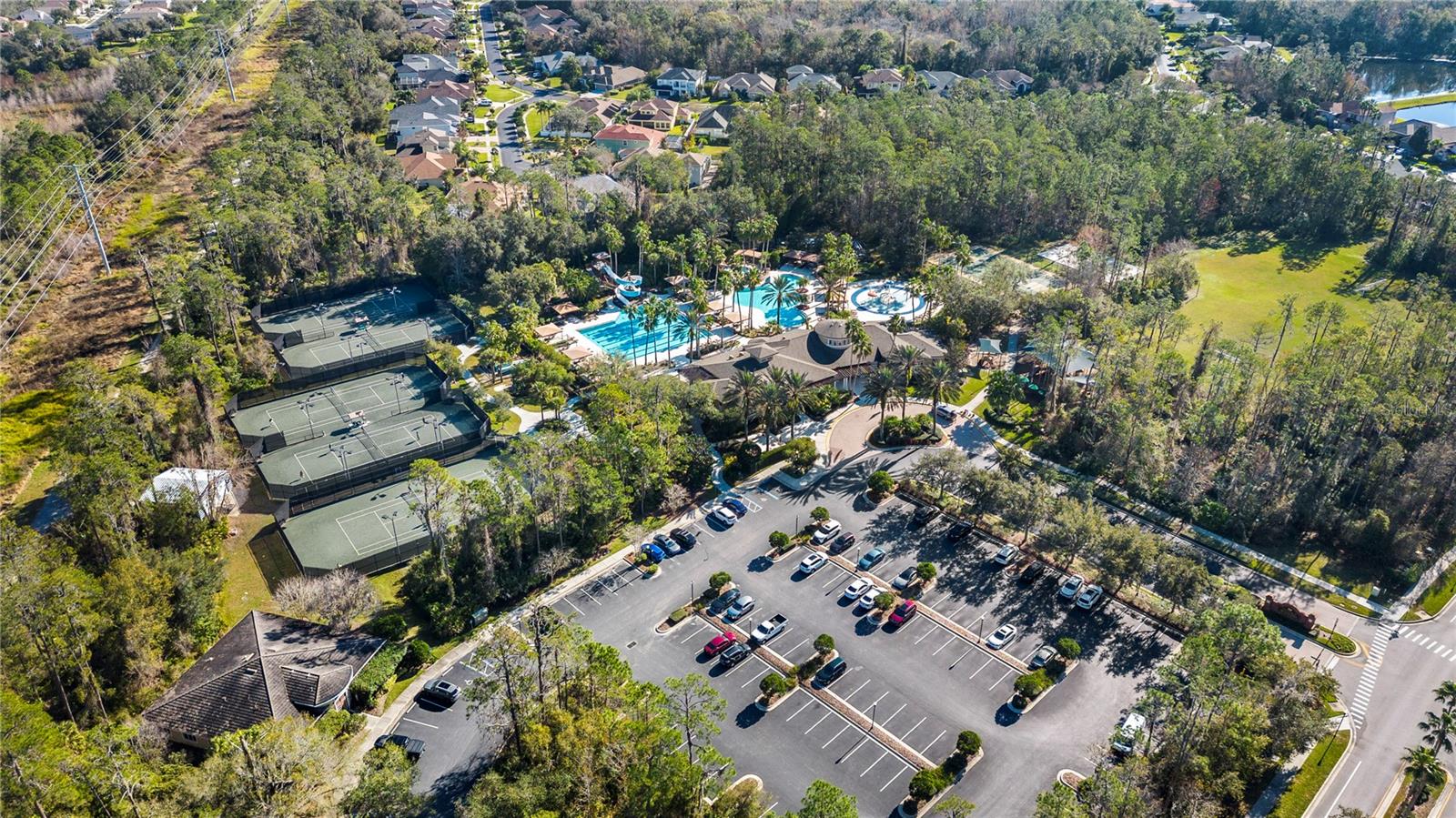 Aerial Of Pool Arerial