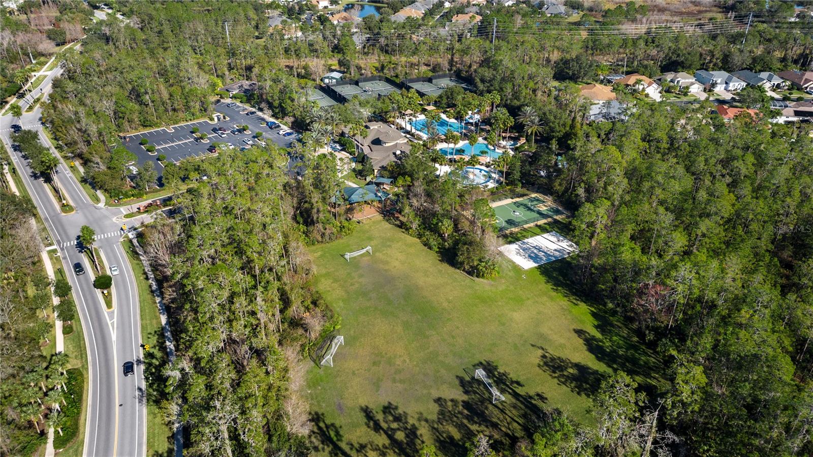 Aerial Of Pool Arerial