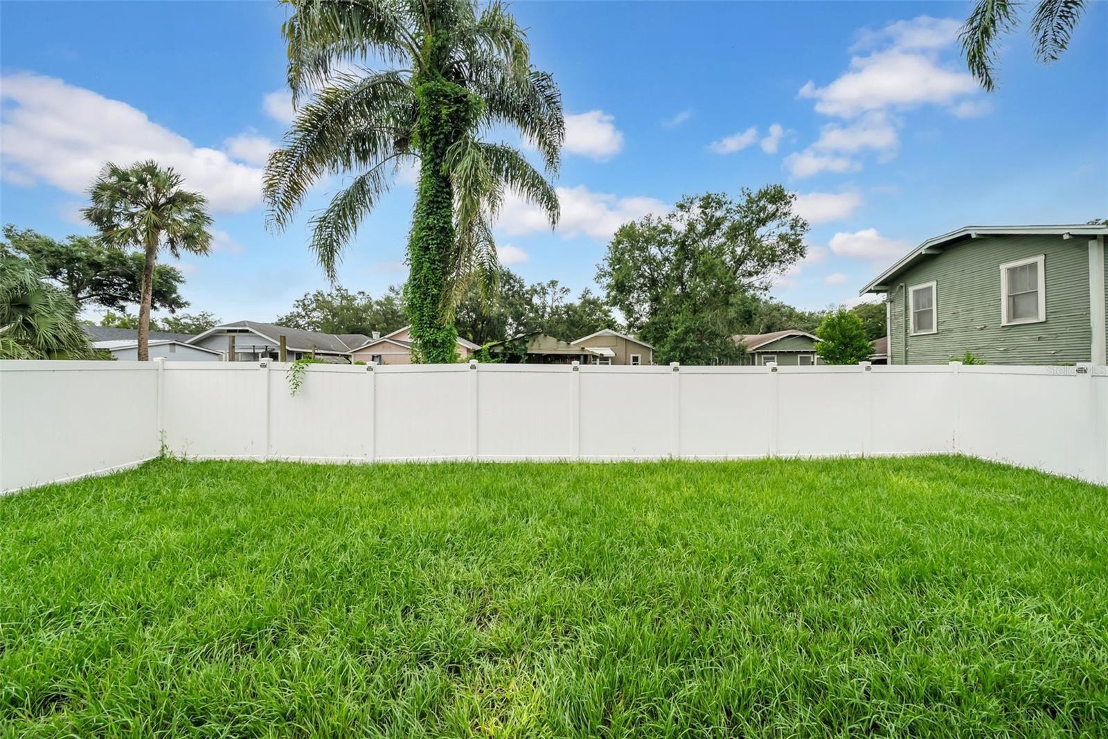 Fenced Backyard