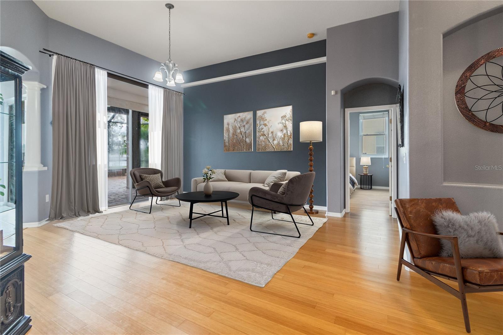 staged living room