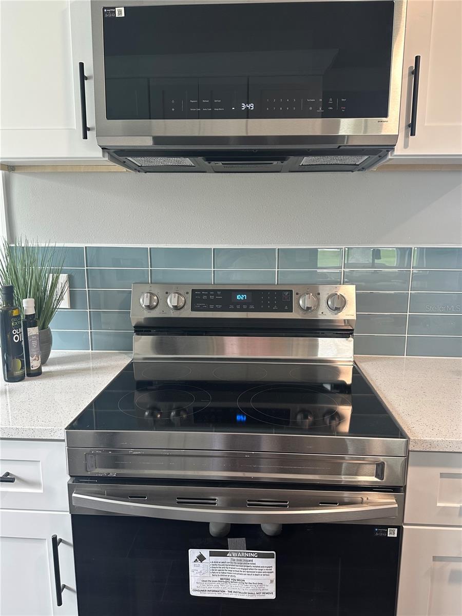 New stainless steel appliances