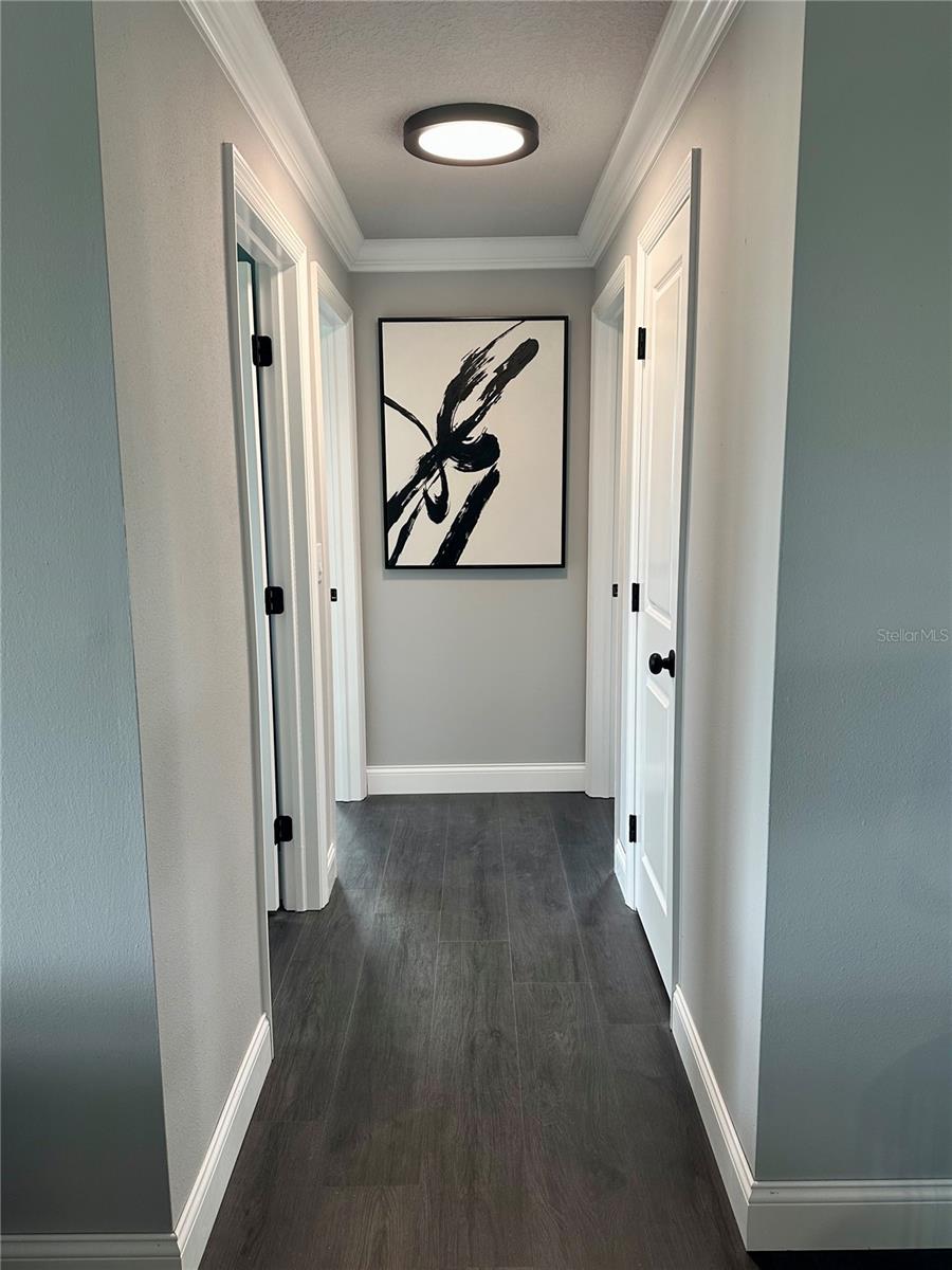 Hallway leading to the bedrooms