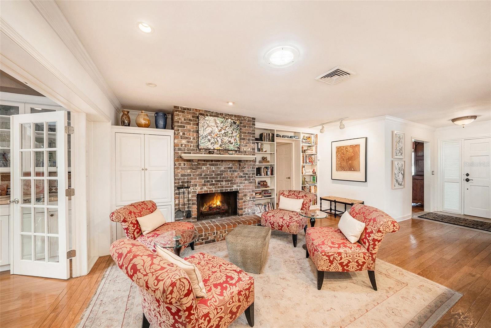 Wood Burning Fireplace