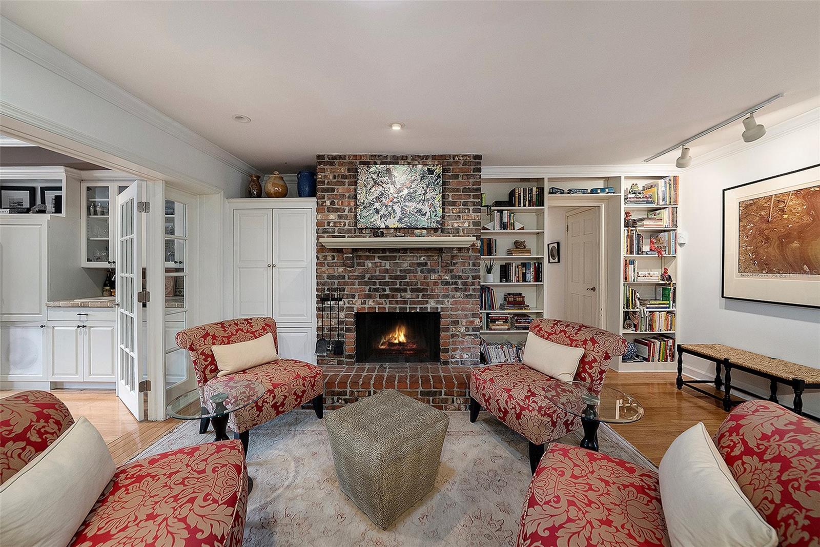 Wood Burning Fireplace