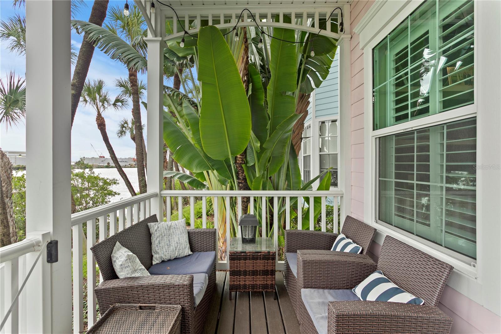 Curl up with a good book or a nap overlooking the water