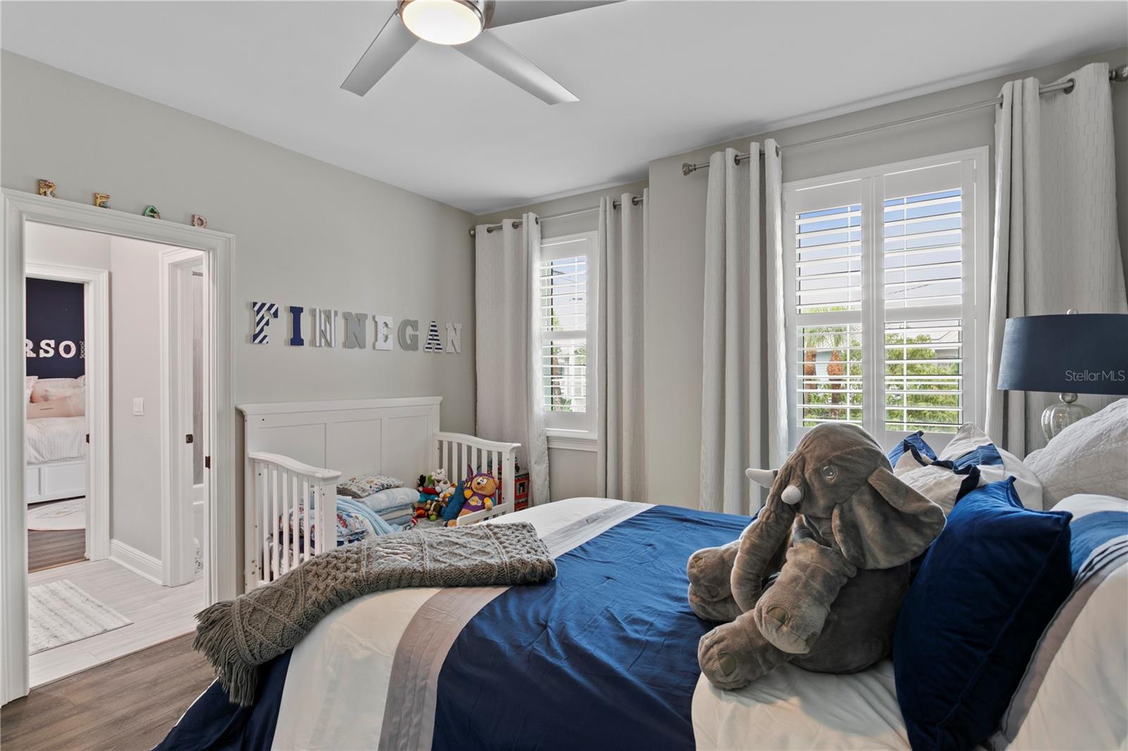 Bed #3 is also spacious with a walk in closet