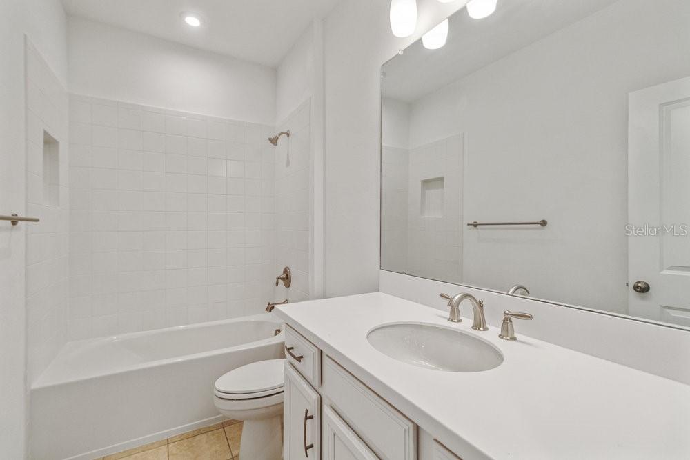 Upstairs secondary bathroom