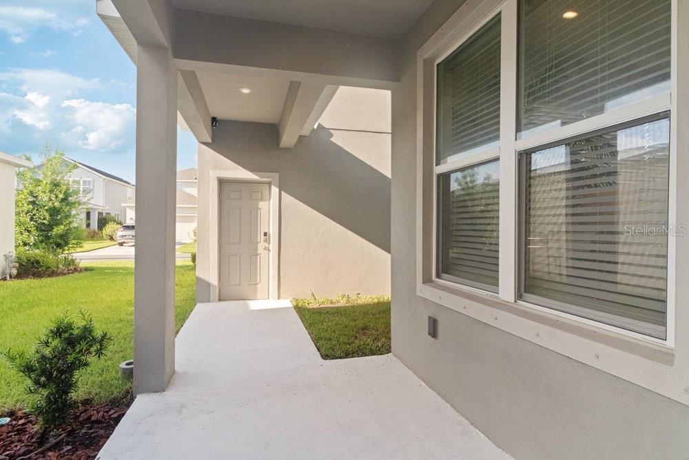 Breezeway to garage and flex space