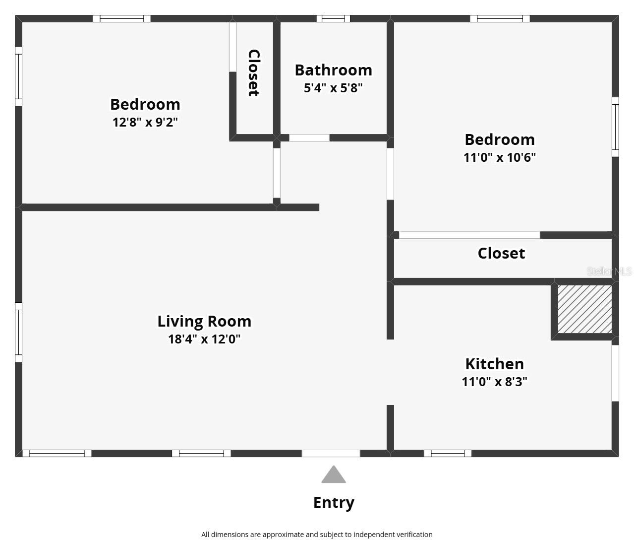 56. 9325 Pinero Str, Spring Hill -  FLOOR PLAN - 1 Story Block Home on Slab!