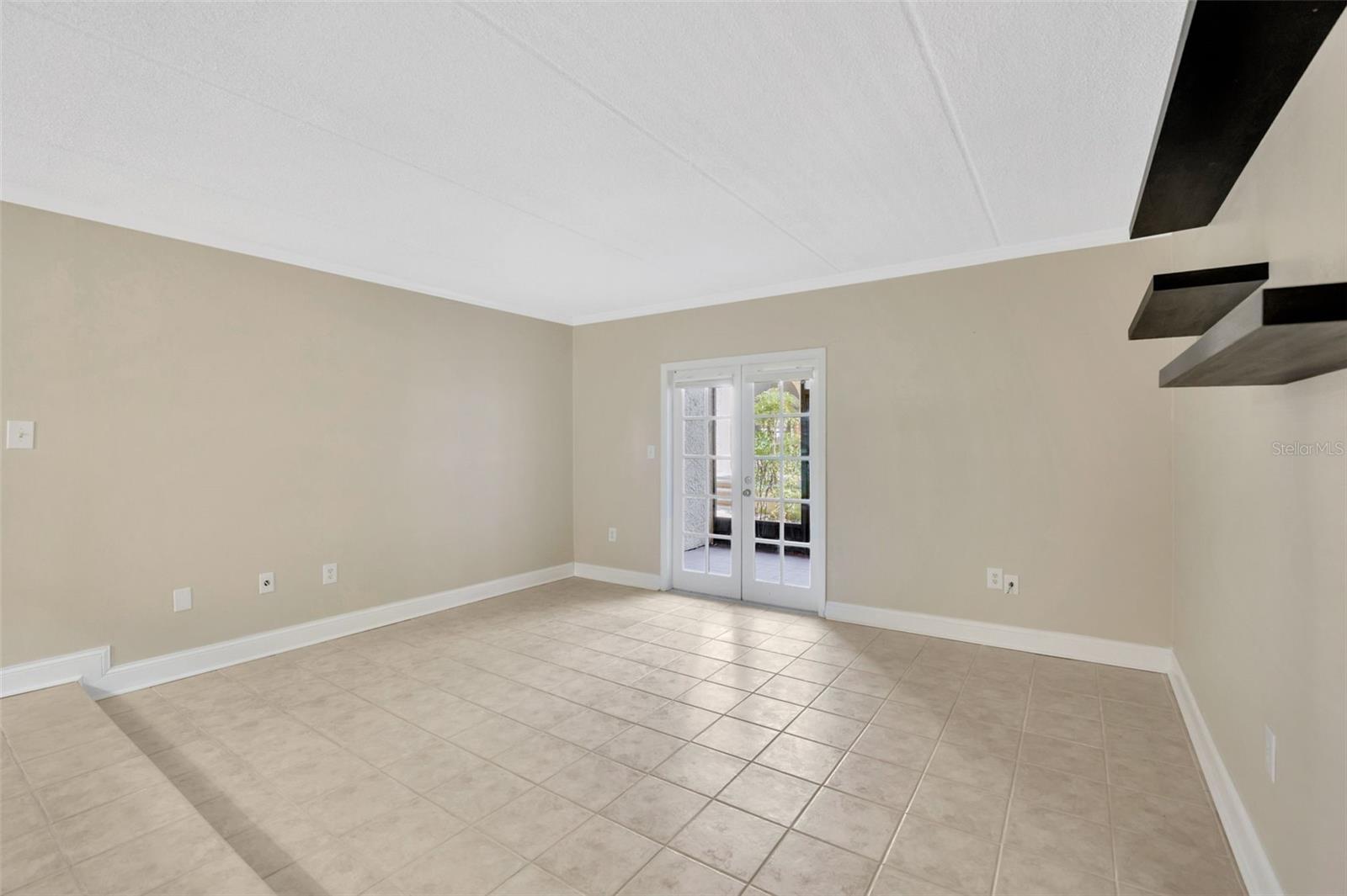 Living room from bedroom door