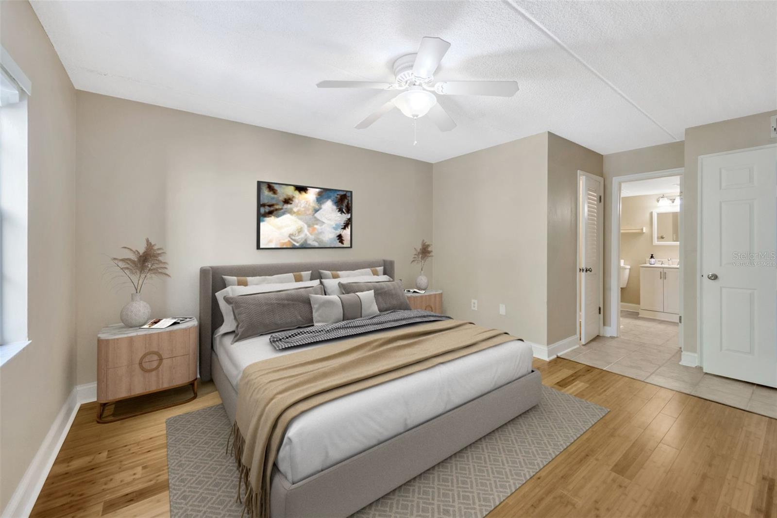 Primary bedroom Virtually Staged