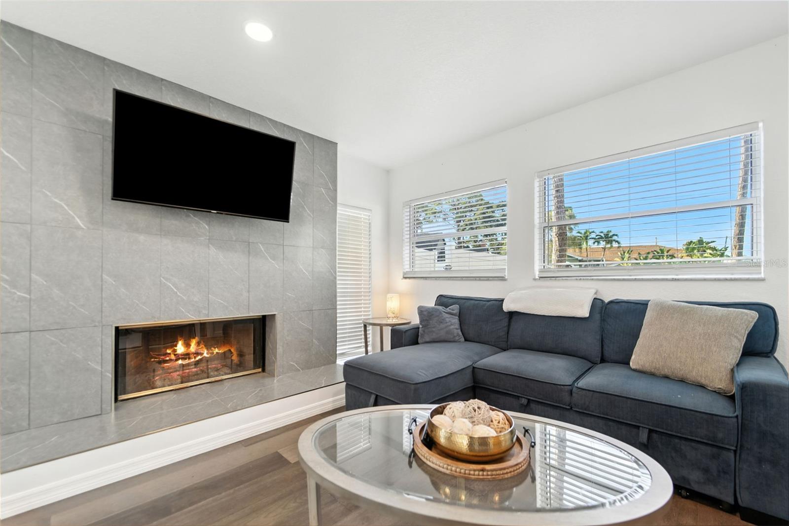 Wood Burning Fireplace