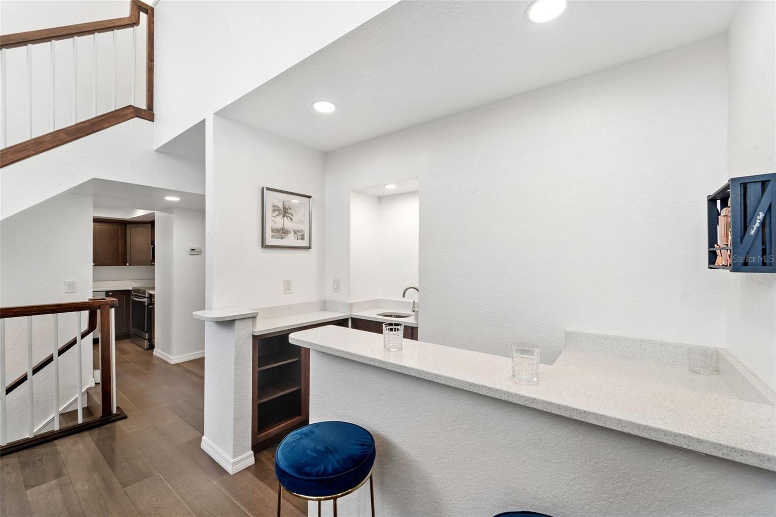 Wet Bar off of the Living Room