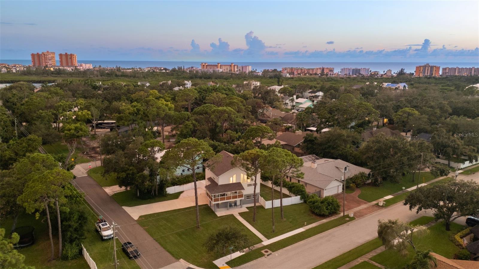 Large Corner Lot less than 1/4 mile from the beach.