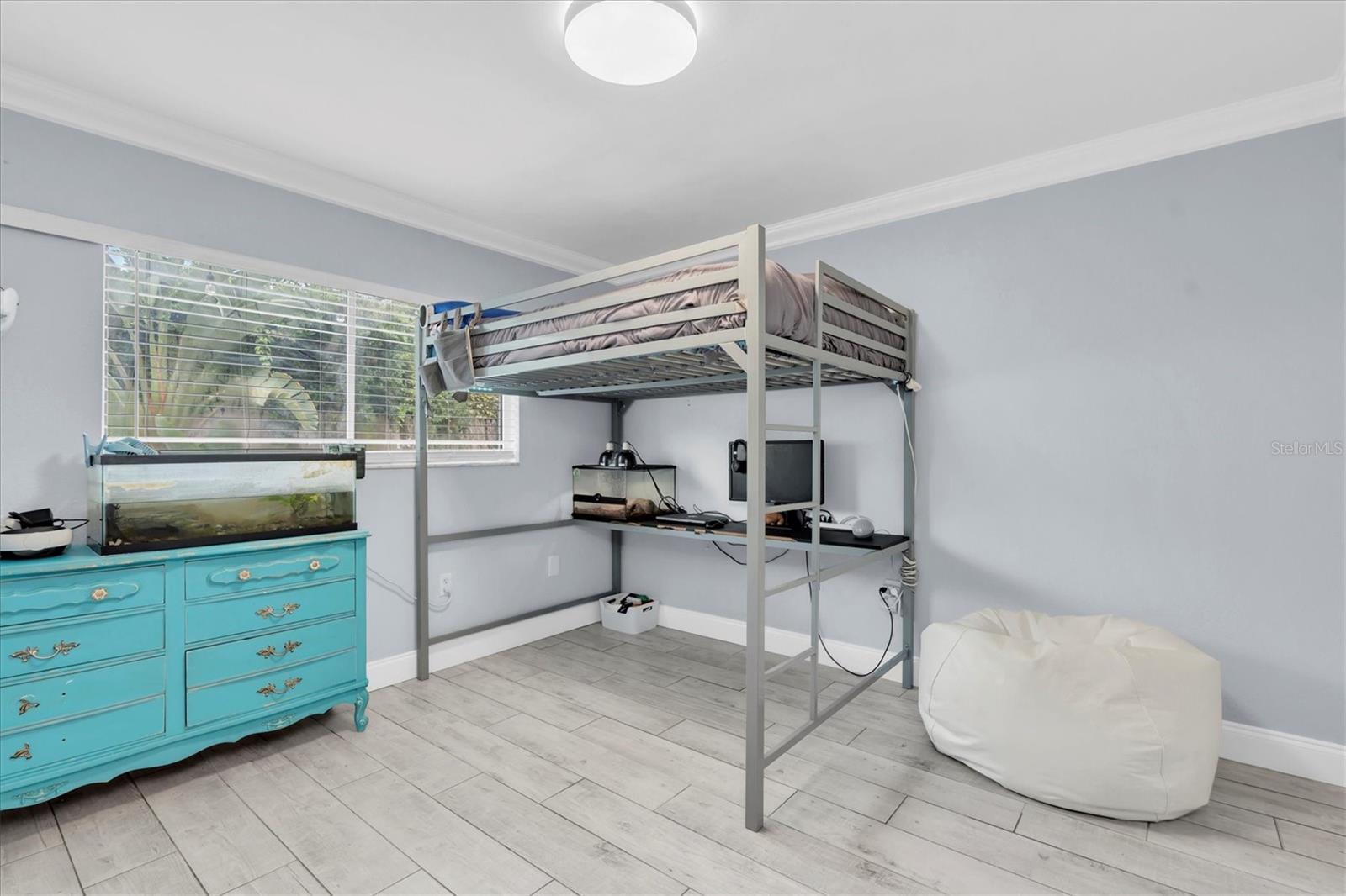 Back bedroom - spacious with a big closet.