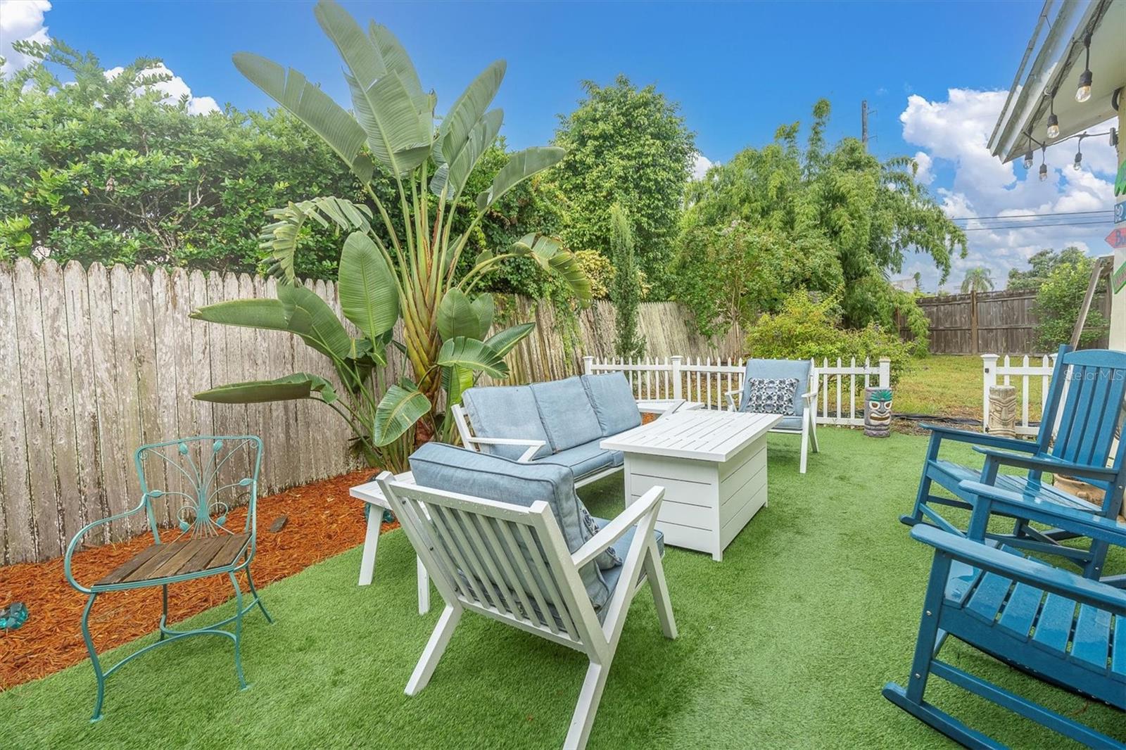 Outdoor seating, as well, plus so much more yard available for a pool, trampoline or whatever fits your lifestyle.