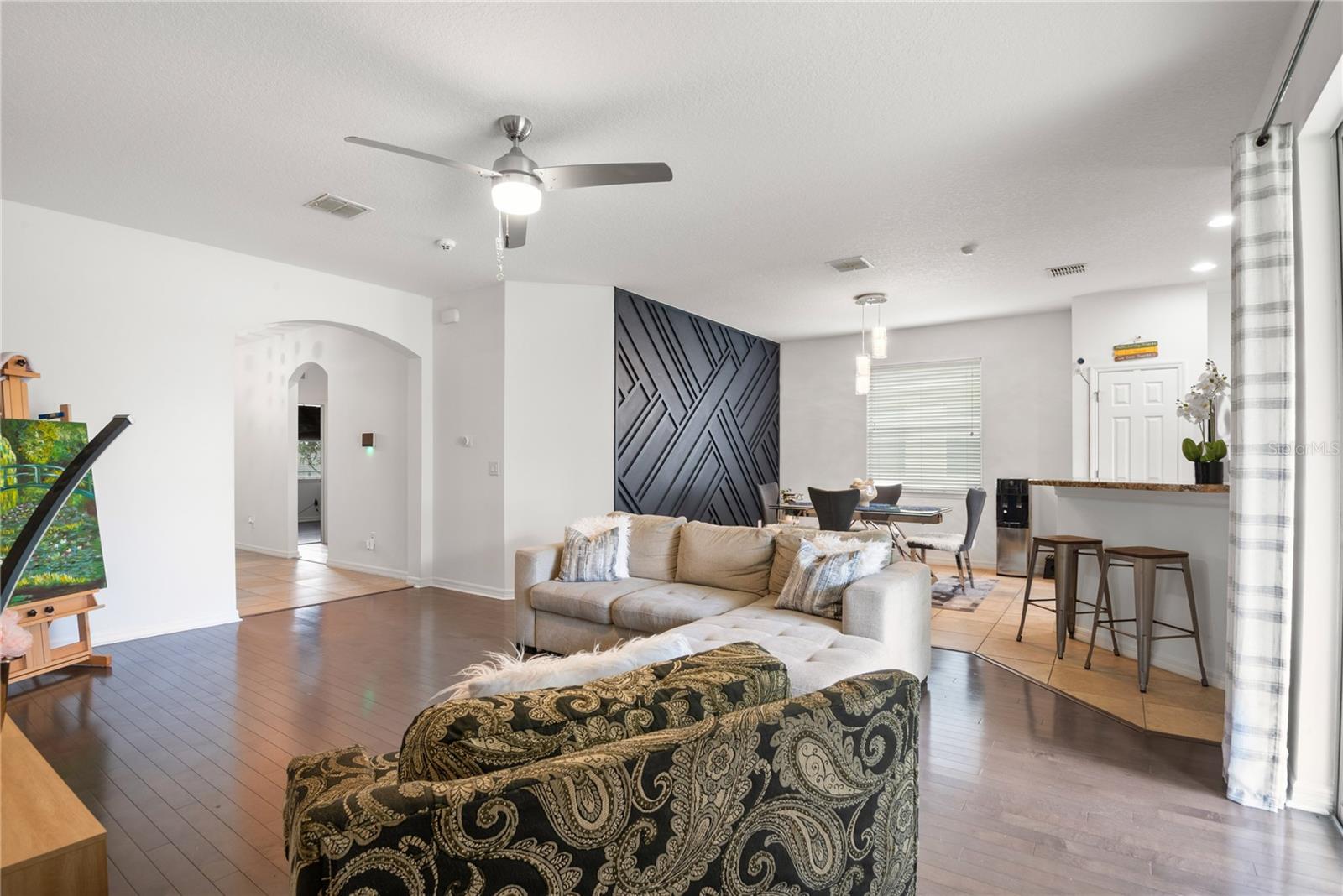 Living Room and Dining Room