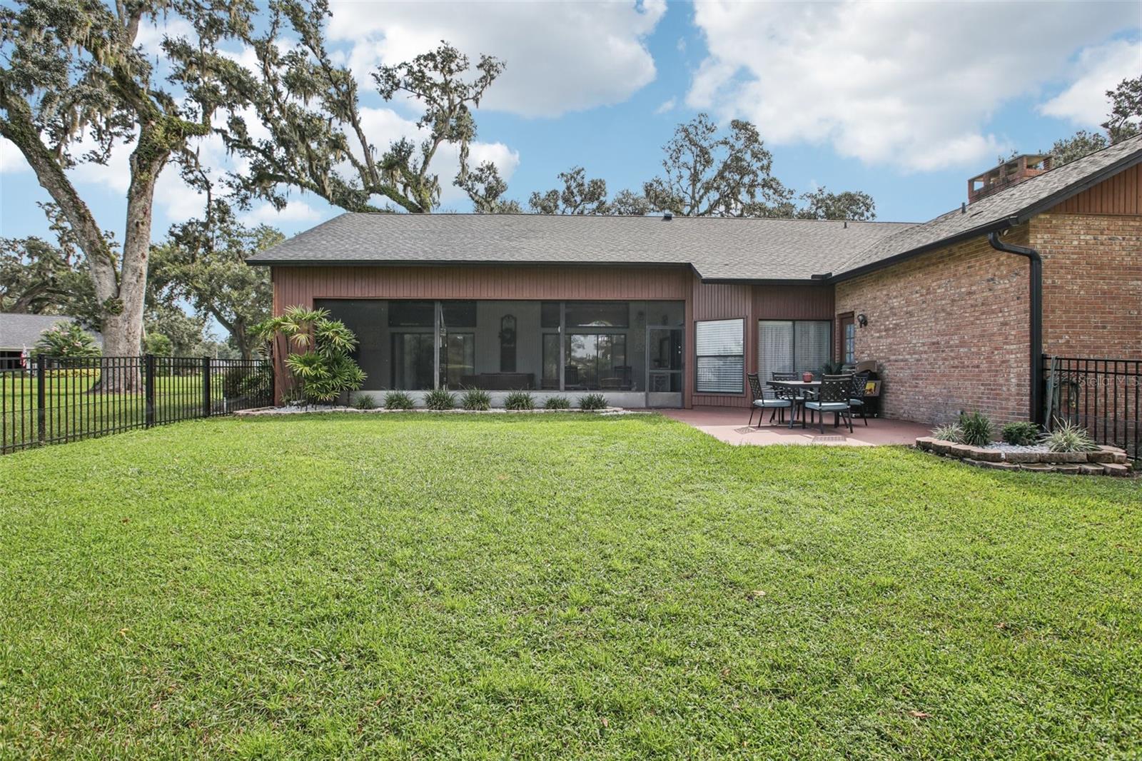 Rear view of home