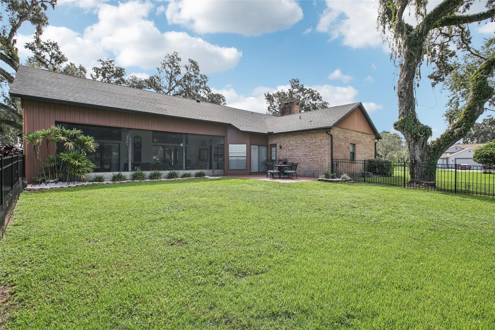 Rear view of home
