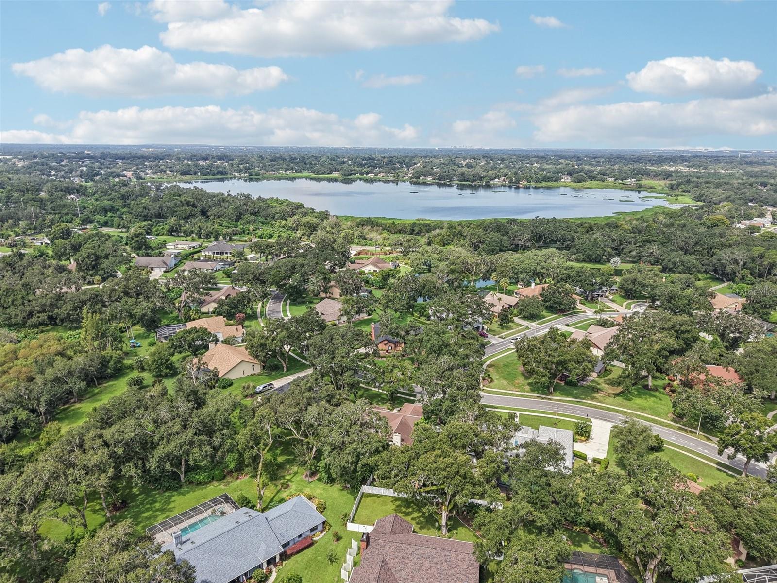 Ariel view of home and subdivision