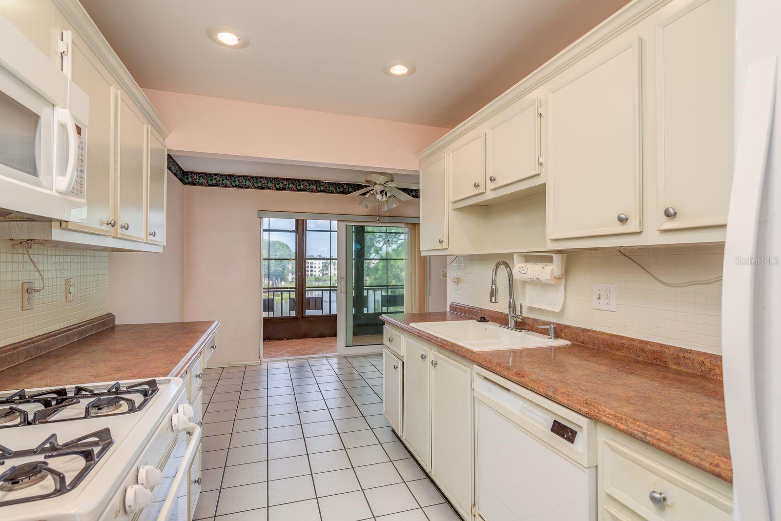 Kitchen with tile
