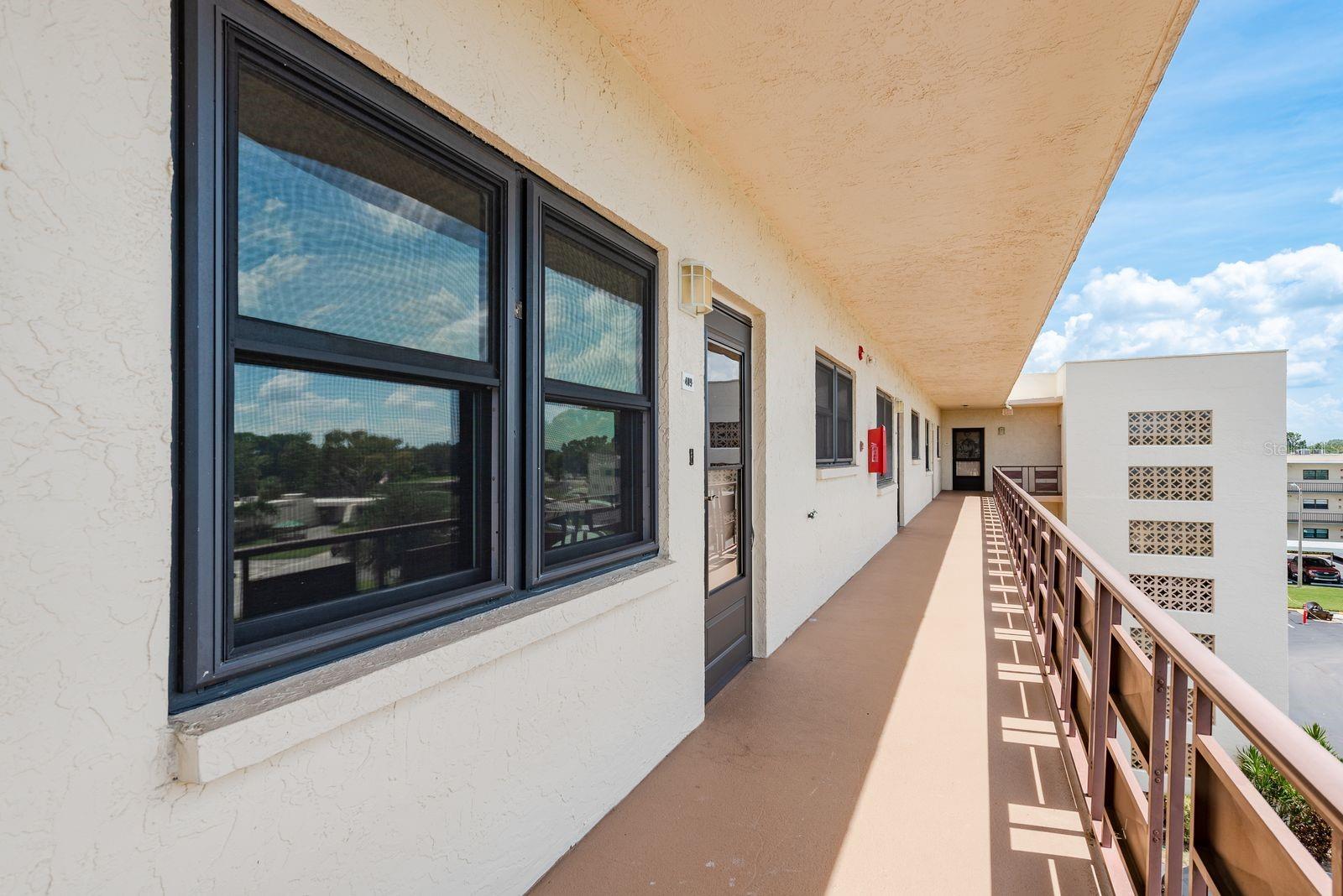Exterior hallway