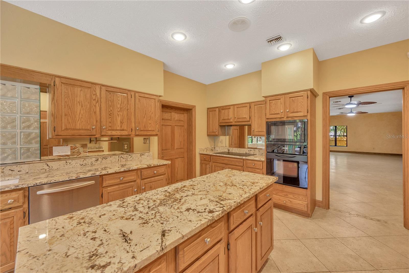 Large center island makes entertaining easy!