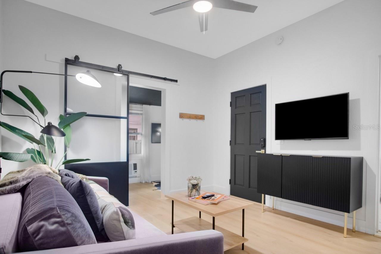 Furnished Unit #1 Stylish Living Room