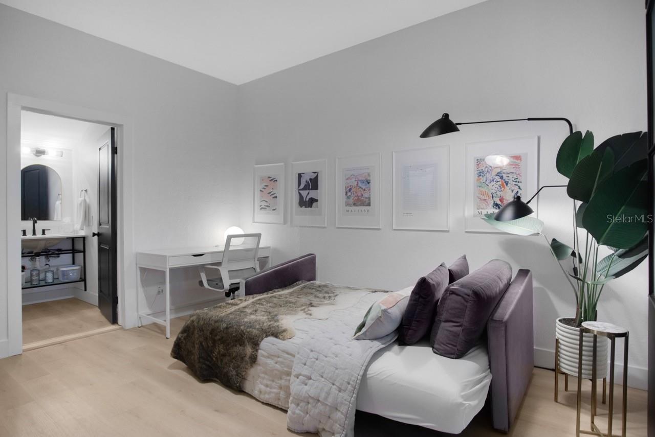 Furnished Unit #1 Stylish Living Room