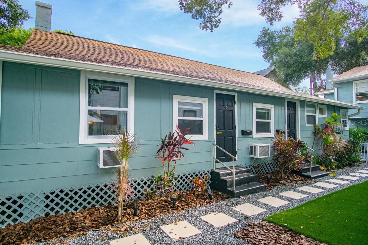 Side view 3 unit building
