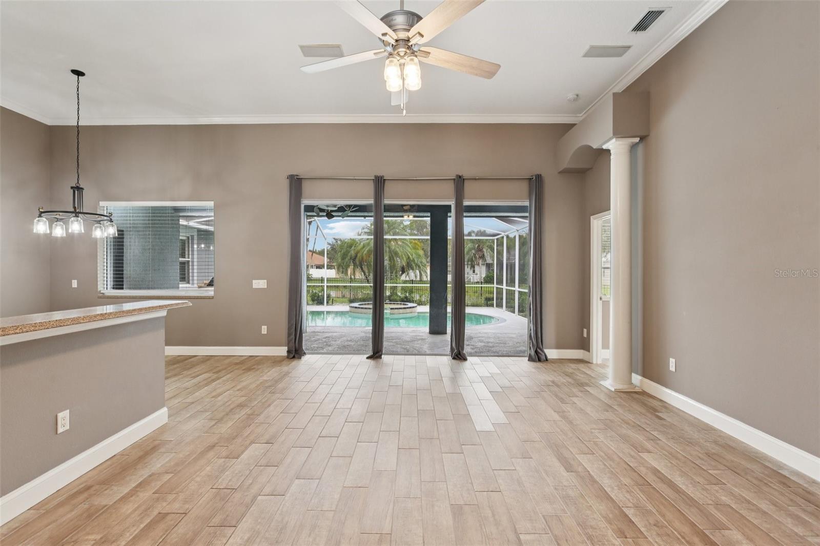 FAMILY ROOM PROVIDES SPACE FOR ALL FAMILY AND GUESTS!