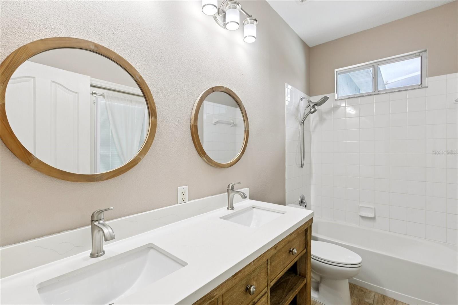 BATHROOM 2 HAS DOUBLE SINK VANITY!