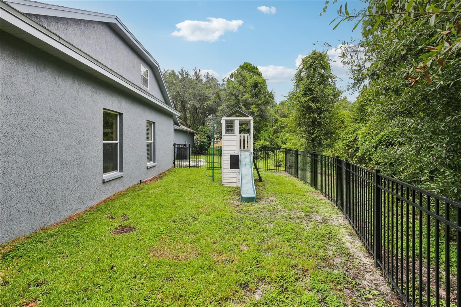 PLENTY OF FENCED IN YARD