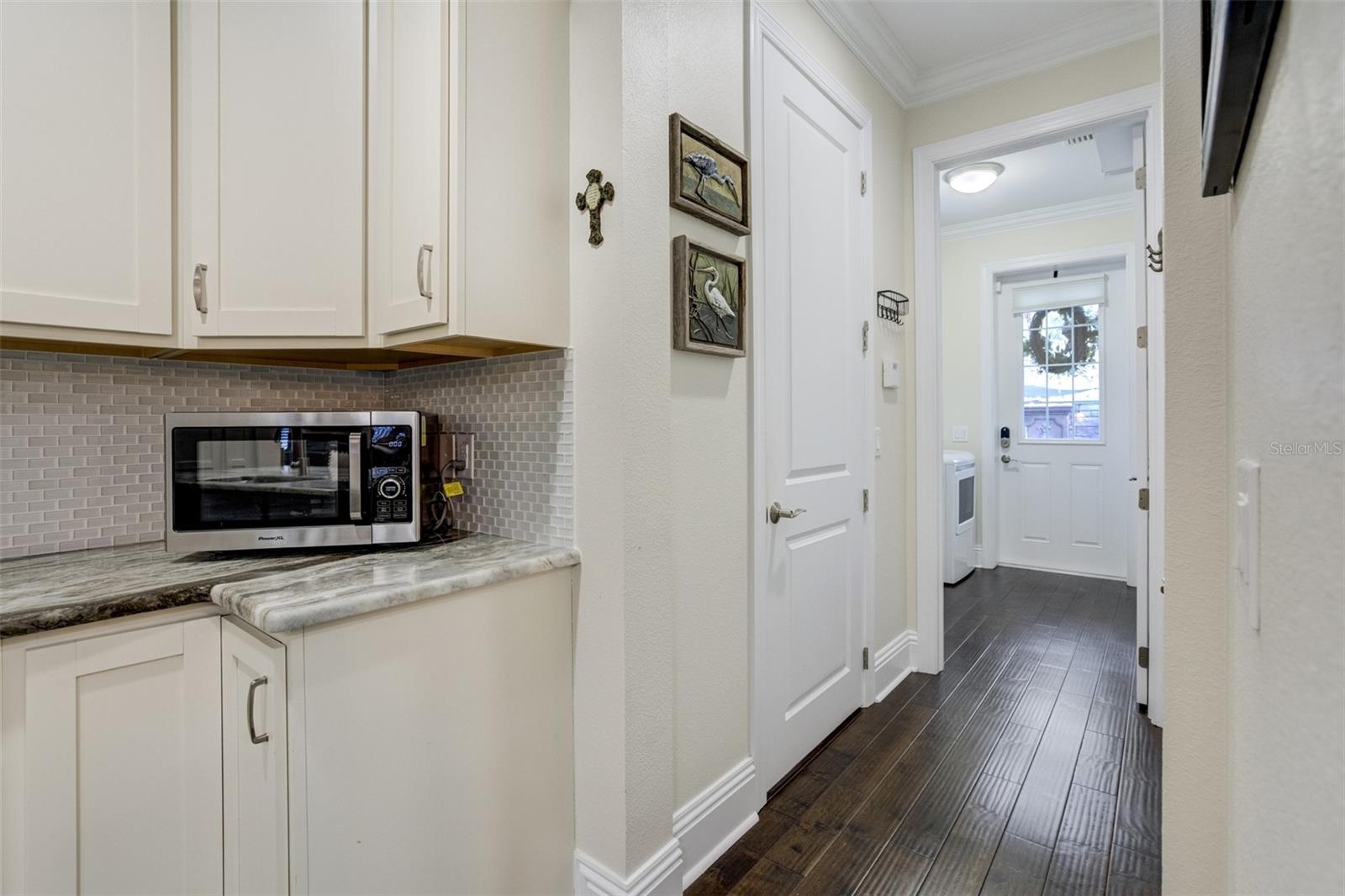 Kitchen Hall Towards Laundry Room