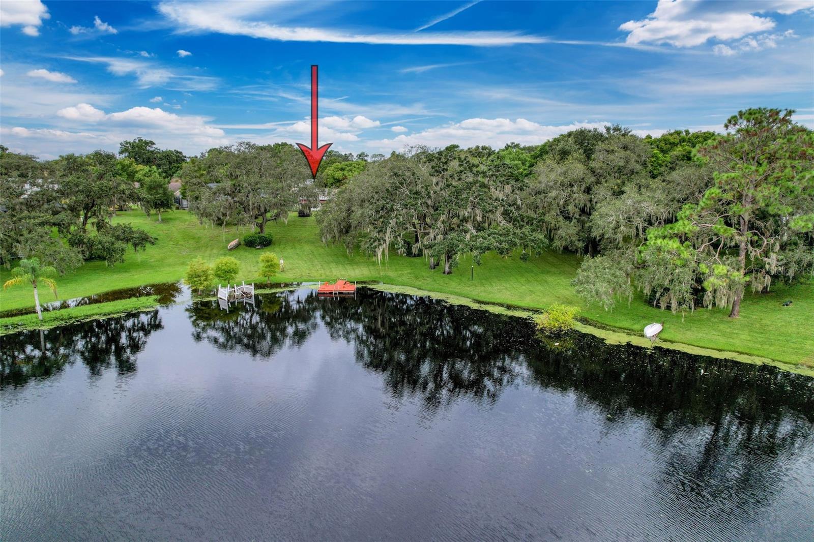 With a rare lake view.
